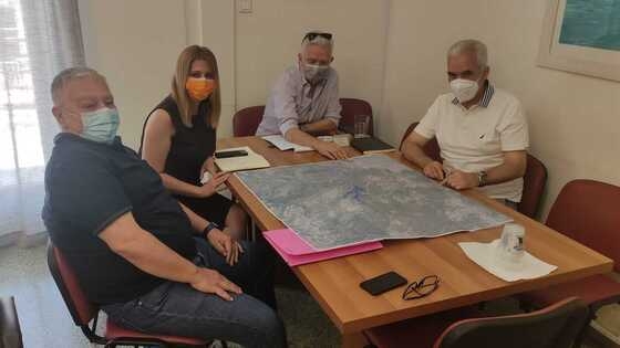 Στιγμιότυπο από τη σύσκεψη στο Υπουργείο.